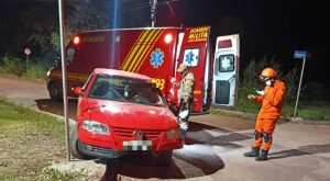 Corpo de Bombeiros atende atropelamento em Ladário; vítima sofreu fratura exposta