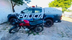 Polícia Militar recupera motocicleta furtada na parte alta de Corumbá